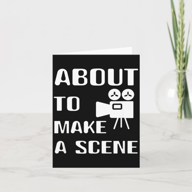 Filmmaker About To Make A Scene Film Making Movie  Karte (Vorderseite)