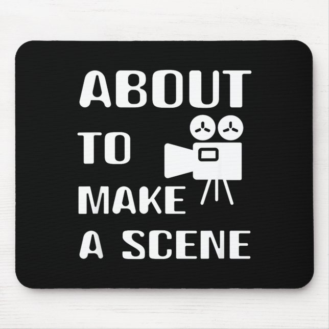 Filmmaker About To Make A Scene Film Making Movie  Mousepad (Vorne)