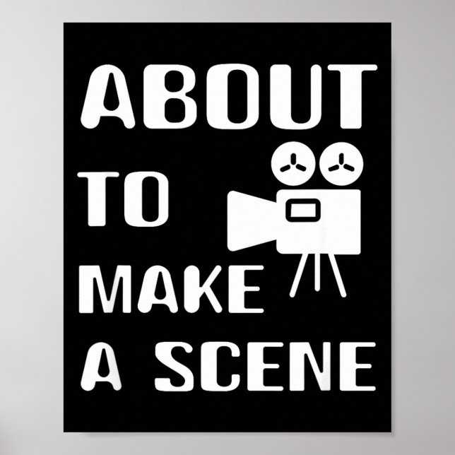 Filmmaker About To Make A Scene Film Making Movie  Poster (Vorne)