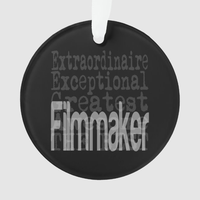 Filmmaker Extraordinaire Ornament (Vorderseite)