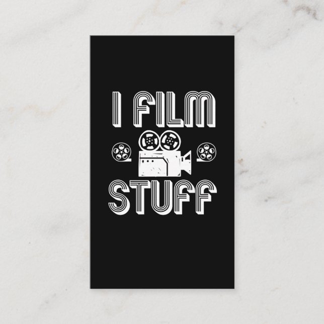 Filmmaker Film Making Movie Director Gift idea Visitenkarte (Vorderseite)
