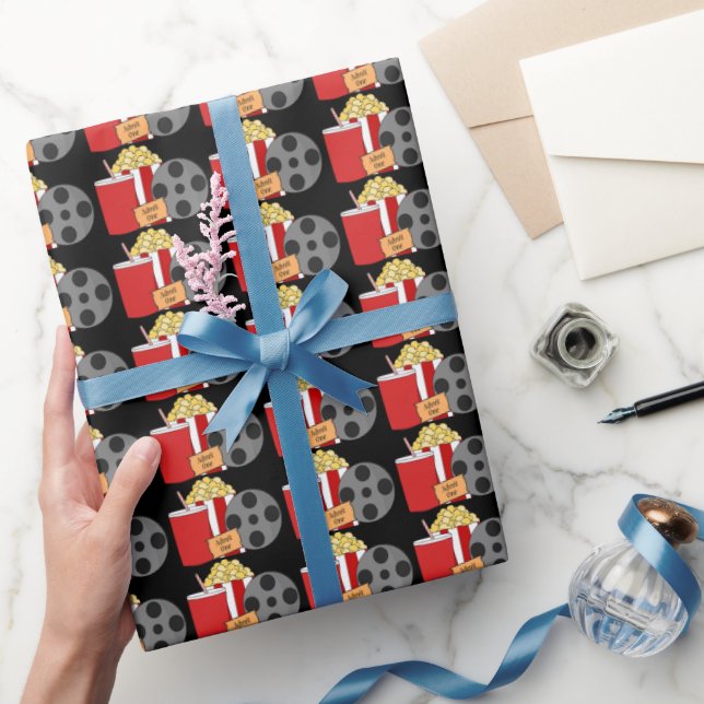 Filmmaterial für Filme und Snacks Geschenkpapier (Schenken)