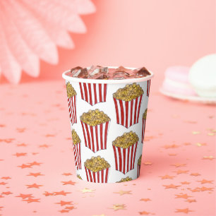 Filmmovie Night Sleepover Buttered Popcorn Tube Pappbecher