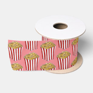 Filmmovie Night Sleepover Buttered Popcorn Tube Satinband