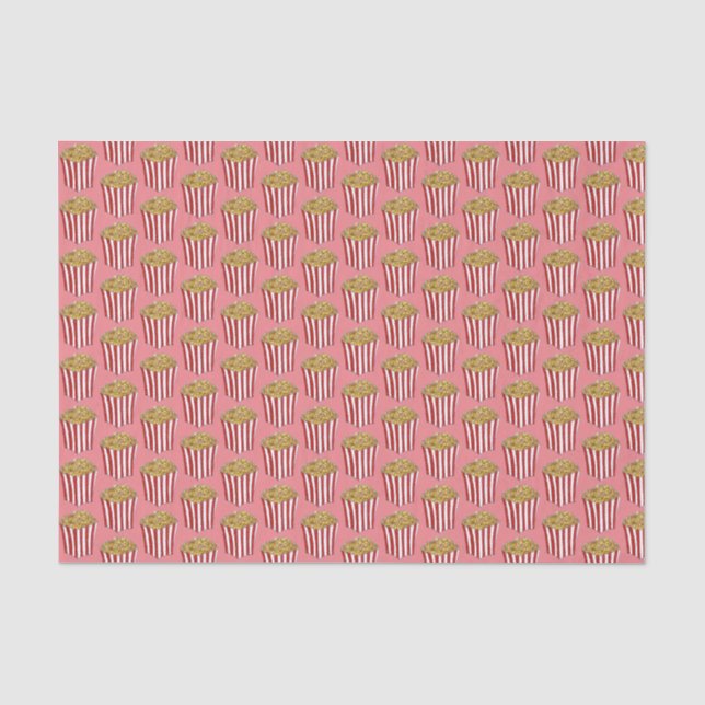 Filmmovie Night Sleepover Buttered Popcorn Tube Seidenpapier (Vorderseite)
