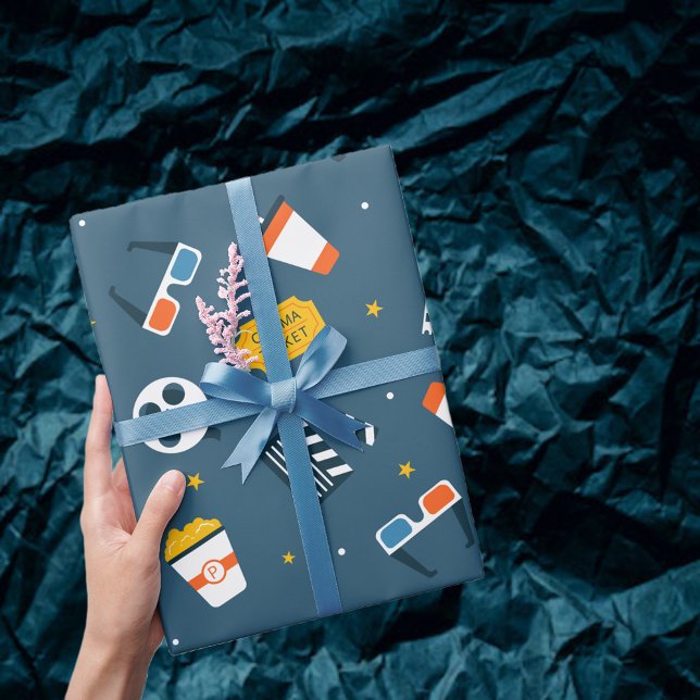 Filmnacht Iconic-Geschenk Geschenkpapier (Von Creator hochgeladen)