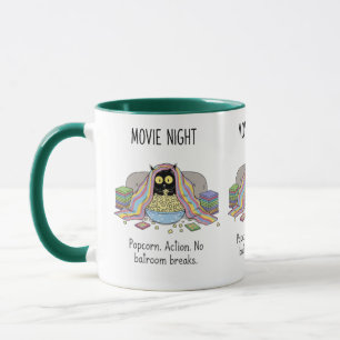 Filmnacht Schwarze Katze Kaffeetasse – Lustige Kat