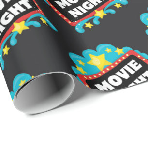 Filmnachtszeichentyppapier Geschenkpapier
