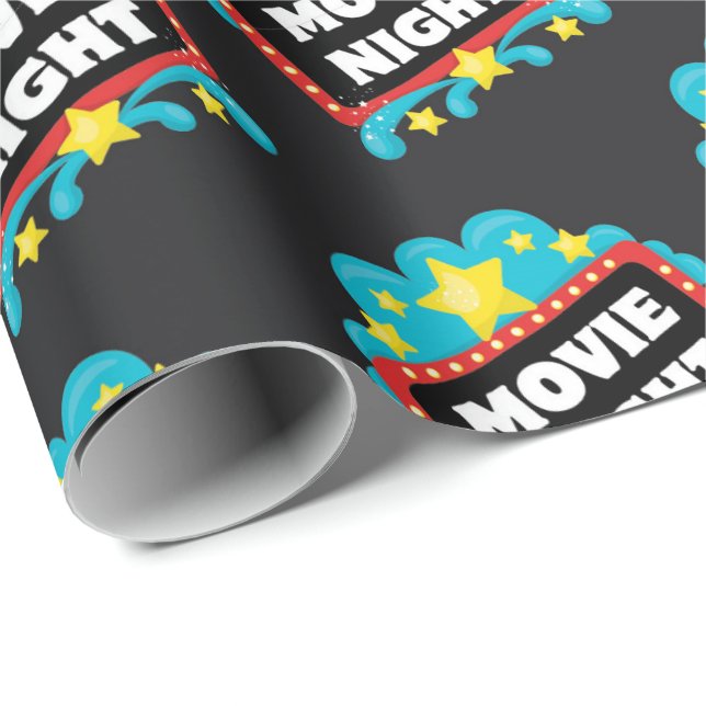 Filmnachtszeichentyppapier Geschenkpapier (Rolleneckpunkt)