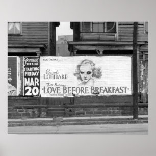 Filmplakat, 1936. Vintage-Foto Poster