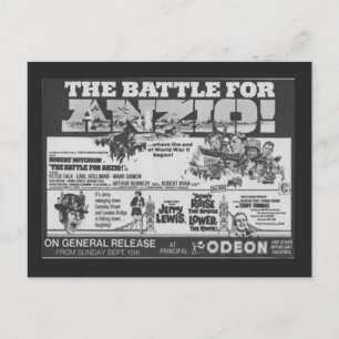 Filmplakat "Battle for Anzio" Postkarte