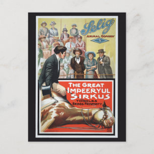 Filmplakat für The Great Impeeryul Sirkus Postkarte