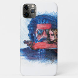 Filmplakat "Rush" - Gezeichnet in Farbstift Case-Mate iPhone Hülle