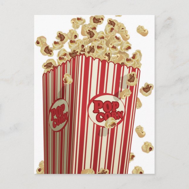 Filmpopcorn Postkarte (Vorderseite)