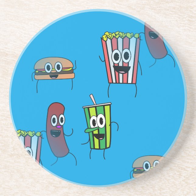 Filmpopcorn Untersetzer (Vorne)