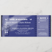 FilmPremiere Hochzeitstickets Einladungen