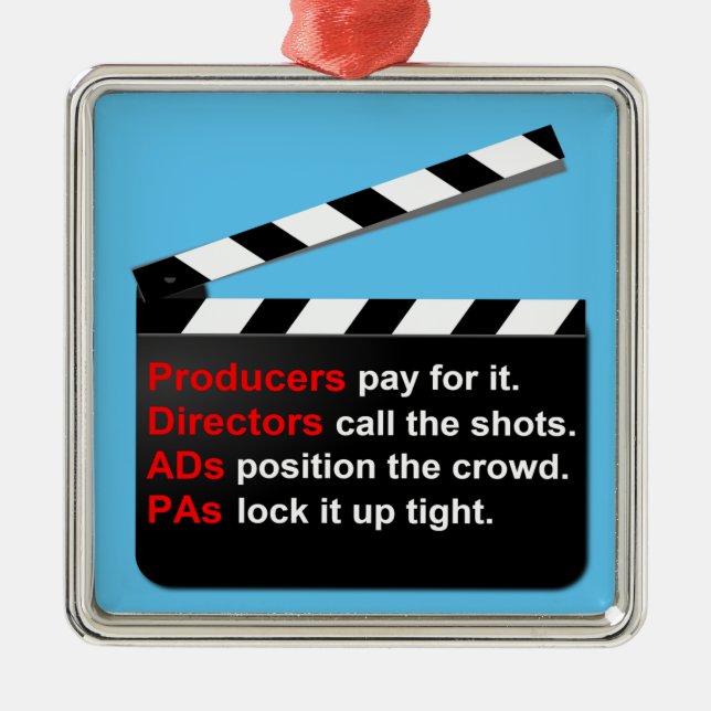 Filmproduzent der Crew Hit Ornament (Vorne)