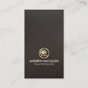 Filmproduzent Gold Filmrolle Symbol Visitenkarte