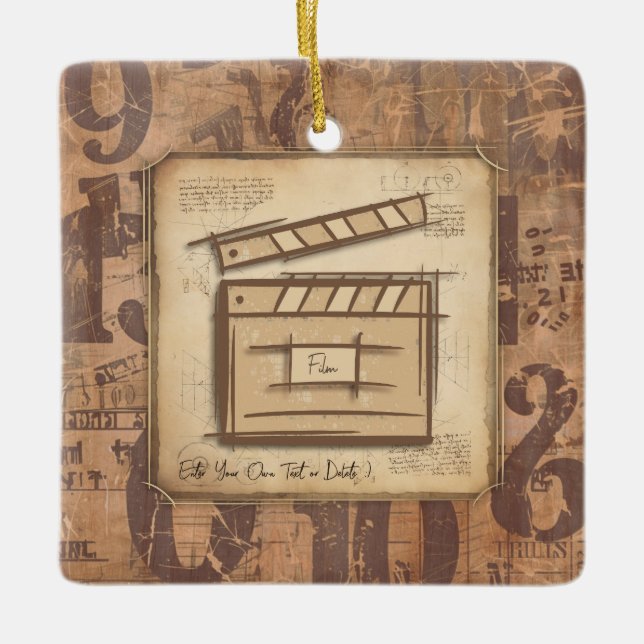Filmproduzent, Schauspieler, Filmregisseur, Gesche Keramikornament (Vorderseite)