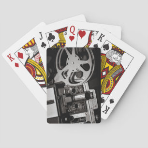 Filmprojektor Filmrollen Spielkarten
