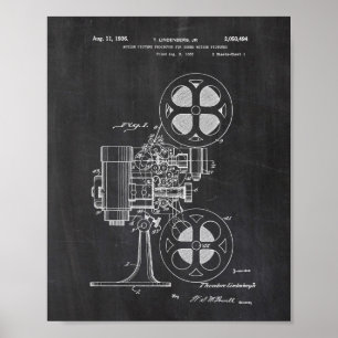 Filmprojektor Patentposter Poster