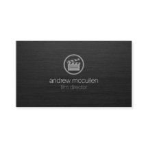 Filmregisseur Clapperboard Icon Dark Brushed Metal