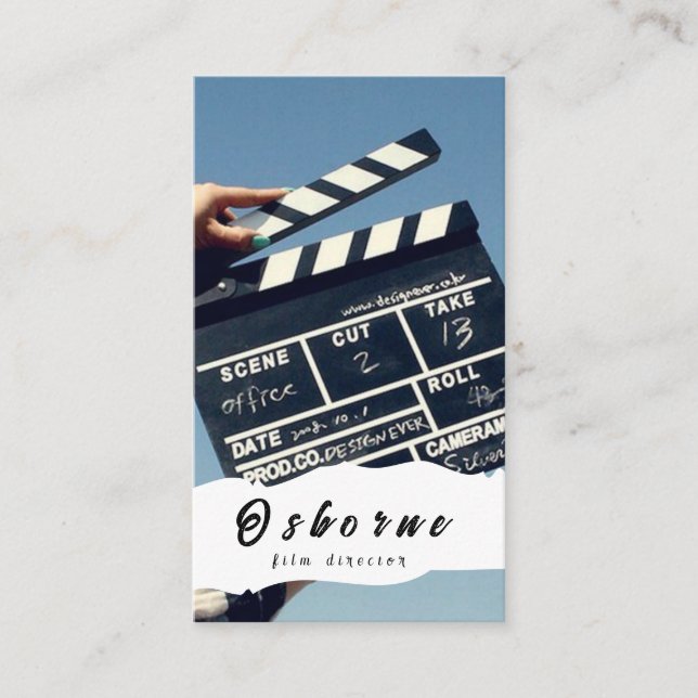 Filmregisseur und Produzent Visitenkarte (Vorderseite)