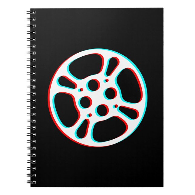 Filmrolle / Filmauftritt 3D-EffektNotebook Notizblock (Vorderseite)