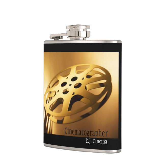 Filmrolle-Flasche Flachmann (Links)