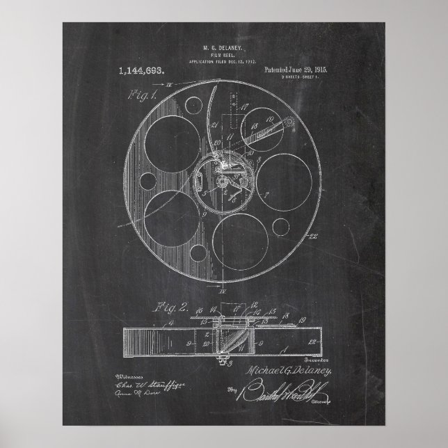 Filmrolle Patent Poster (Vorne)