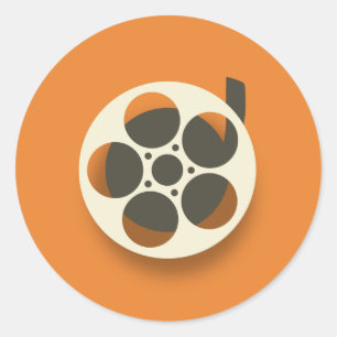 Filmrolle Runder Aufkleber