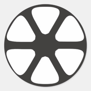 Filmrolle Runder Aufkleber