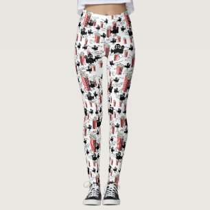 Filmrollen und Popcorn-Leggings Leggings