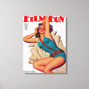 Filmspass-Zeitschrift Cover 10 Leinwanddruck