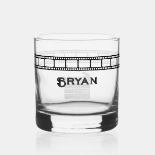 Filmspule Filmregisseur Kameramann Klappe Whiskyglas