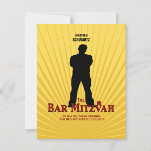 Filmstar-Bar Mitzvah Antwort UAWG Gelb-Blau