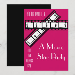 Filmstar Hollywood kleiden oben Party Einladung