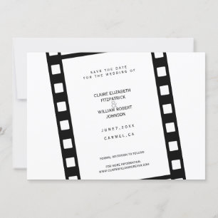 Filmstreifen-Filmstreifen - Save the Date-Karte Date