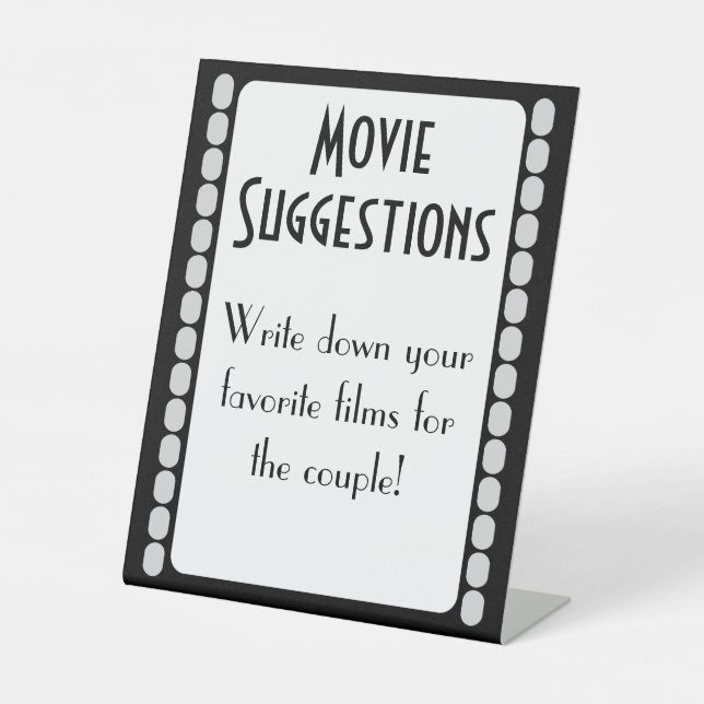 Filmstreifen Filmvorschlage Gästebuch Unterschrift Sockelschild (Vorderseite)