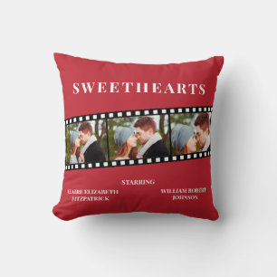 Filmstreifen Foto Valentinstag Geschenk Kissen