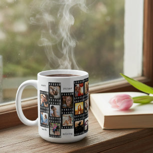 Filmstreifen-Fotocollage individuell 26-Foto-Erinn Kaffeetasse