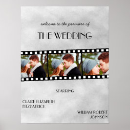 Filmstreifen Hochzeitszettel für Filmposter Poster
