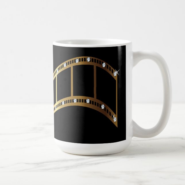 Filmstreifen Kaffeepause Tasse Gold Diamanten (Rechts)