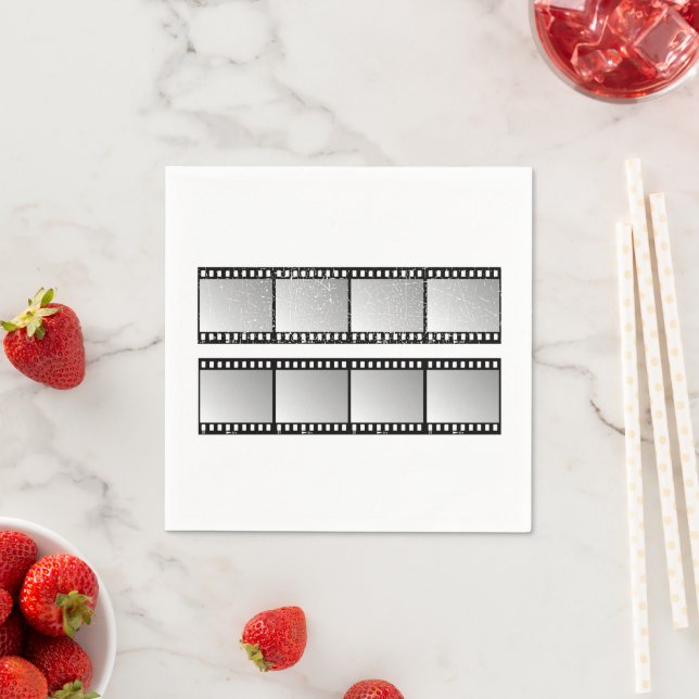 Filmstreifen Papier Napkins Serviette (Beispiel)