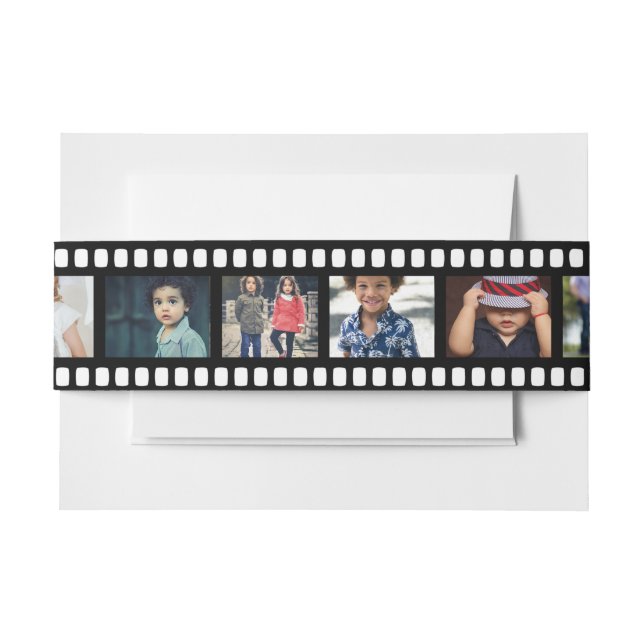 Filmstreifen Personalisierten BILDSCHIRMS 9 Einlad Einladungsbanderole (Vorderseite Beispiel)