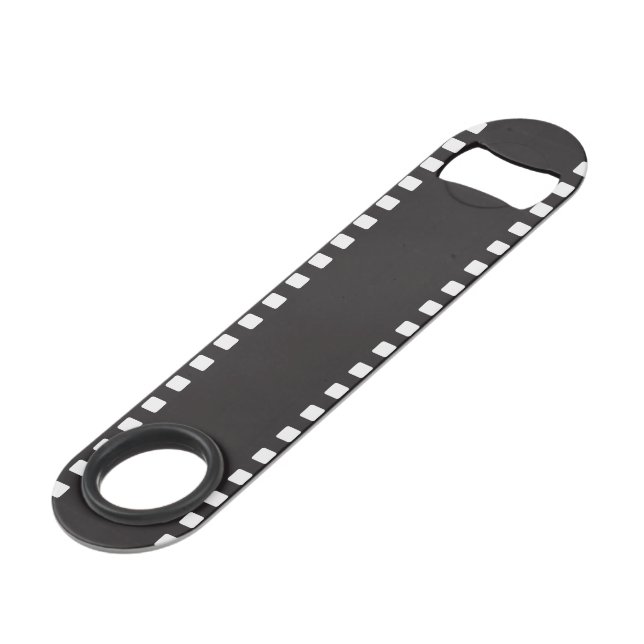 Filmstreifen Speed Flaschenöffner (Vorderseite Schrägansicht)