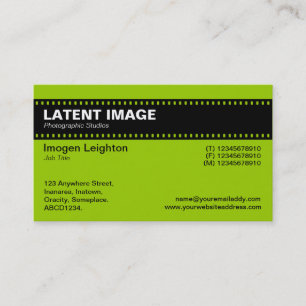 Filmstreifen-Überschrift - Martian Green Visitenkarte