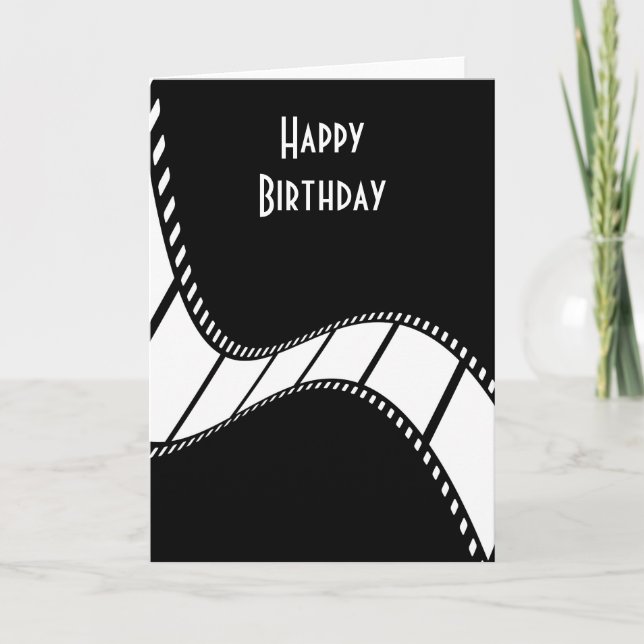 Filmstreifen zum Geburtstag glücklich Karte (Vorderseite)
