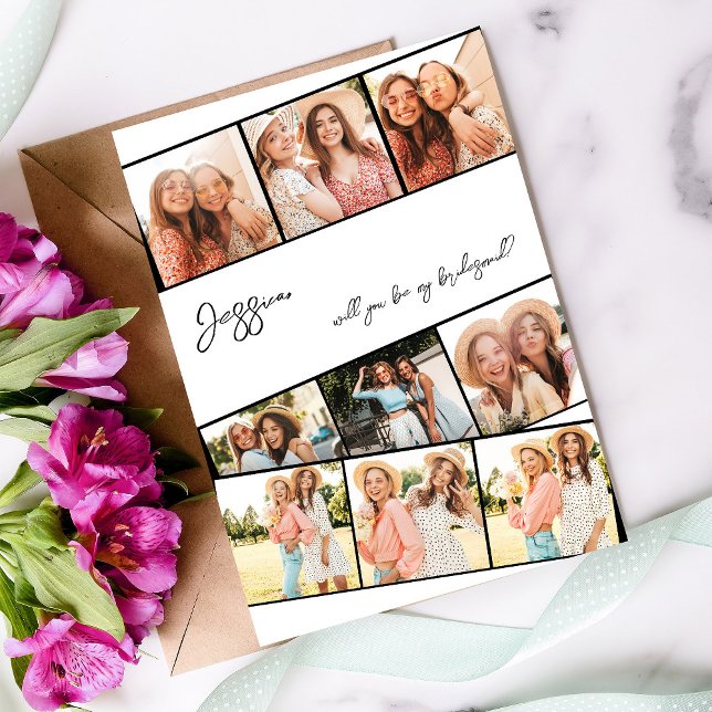 Filmstrip 9 Foto Be Bridesmaid - Vorschlag für ein Einladung (Von Creator hochgeladen)