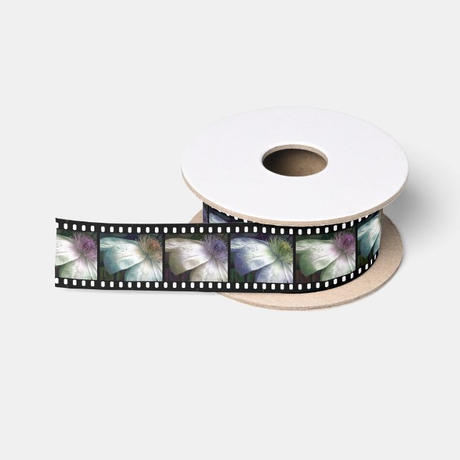 Filmstrip Blumen-Töne Satinband (Spule)